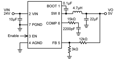 图1. BD9E300EFJ 应用电路