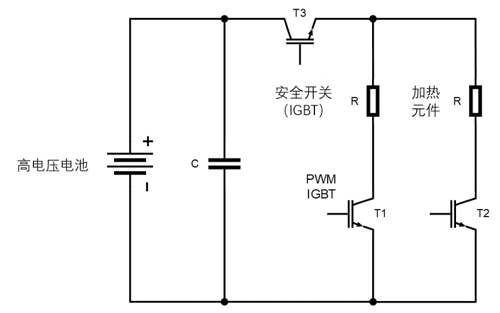 图2.  具有两个加热元件的高压加热器的基本电路