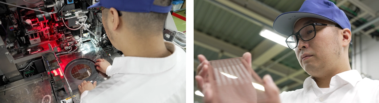 A prototype line within an experimental facility