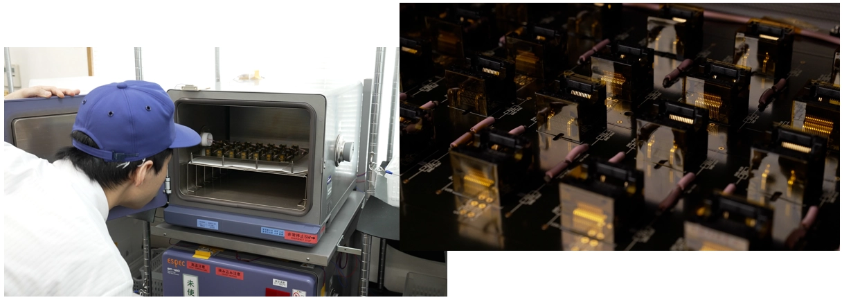 An insulation lifespan testing environment was built within an experimental facility.